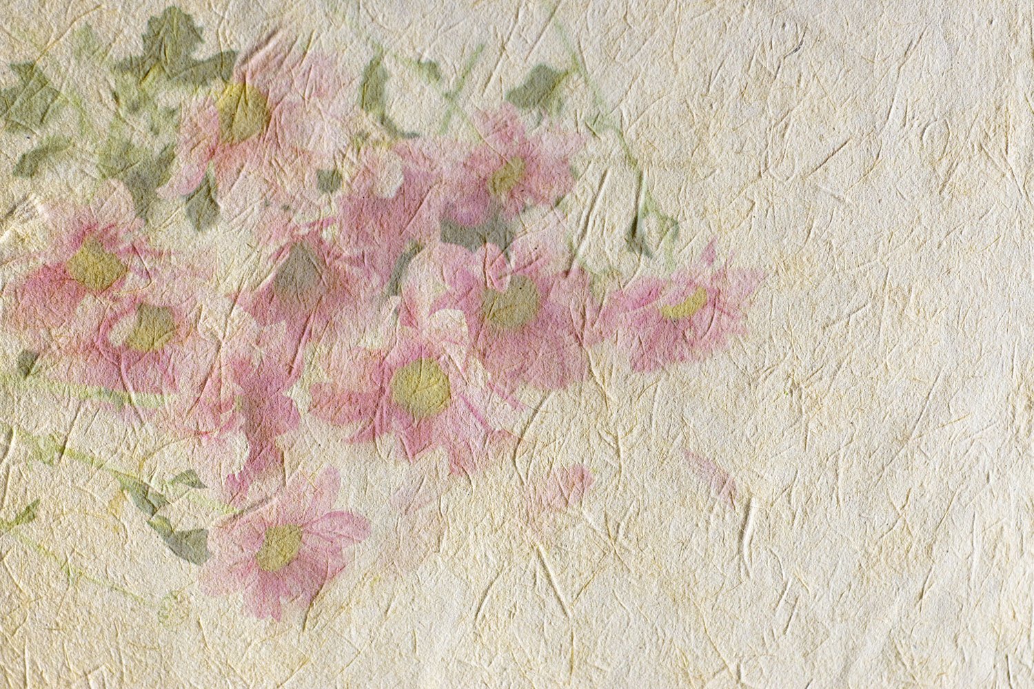 faded floral wallpaper