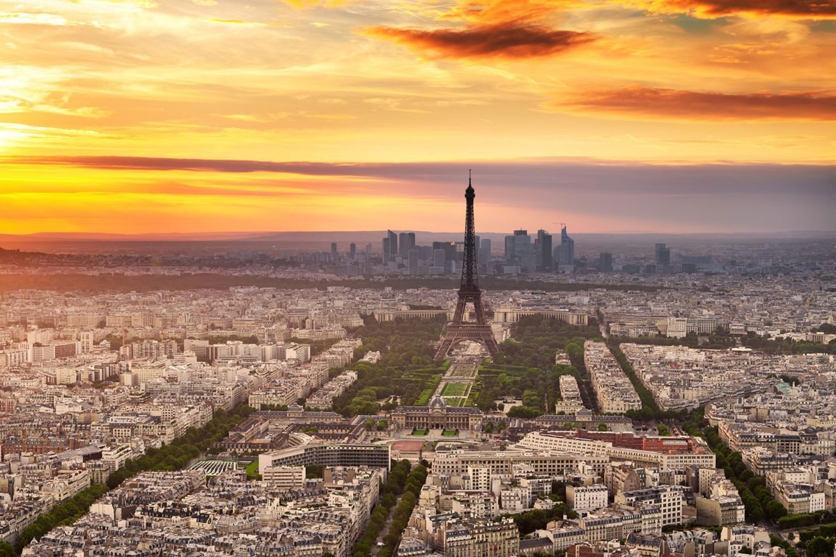 Paris at Sunset – Print A Wallpaper